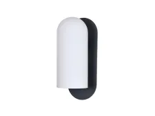 NEWPORT 3930 3931/A black+gold , Бра, Black+gold White matt glass L11*H28*SP14,9 cm G9 1*25W