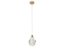 NEWPORT 8340 8341/S gold , Подвесной светильник, Gold Clear crystal D11*H14/250 cm LED 3W 3100K 300Lm