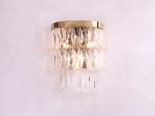 NEWPORT 10120 10123/A gold , Бра, Polished champagne gold Clear crystal L26.5*H33.5*Sp10 cm G9 3*25W