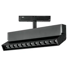 Светильник трековый поворотный 48V 12W 3000K 24° UGR<13 черный Uno Lightstar 259037