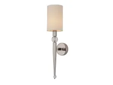 NEWPORT 3520 3521/A small nickel без абажуров , Бра, Nickel Clear glass L12*H52.7*Sp16 cm E14 1*40W