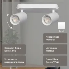 Светильник потолочный DeMarkt Прайм 850012102