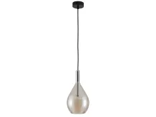 NEWPORT 7230 7231/S mat.black cognac , Подвесной светильник, Matte black Cognac glass+matte white glass D15*H28,8/250 cm G9 1*7W