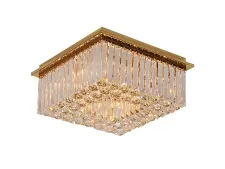 NEWPORT 8400 8401/60 PL gold , Потолочный светильник, Gold Clear glass 60*60*H25 cm G9 12*40W