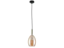 NEWPORT 7230 7232/S mat.black amber , Подвесной светильник, Matte black Amber glass+matte white glass D13*H28,8/250 cm G9 1*7W