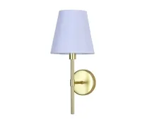 NEWPORT 3550 3552/A mat.gold , Бра, Matte gold Shade white L16*H38*Sp18,6 cm E14 1*40W