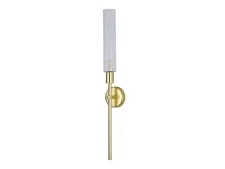 NEWPORT 7290 7291/A mat.gold , Бра, Matte gold Clear glass L8*H56*Sp7 cm G9 1*25W