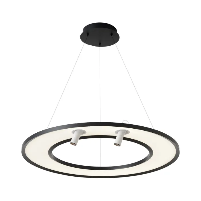 Светильник подвесной Crystal Lux CONTOUR SP50W LED BLACK | Дом Декора