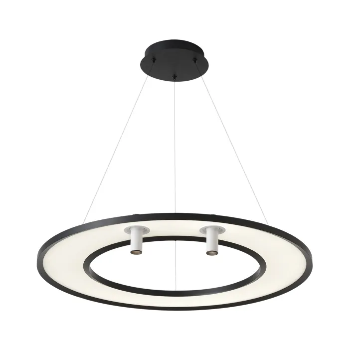 Светильник подвесной Crystal Lux CONTOUR SP50W LED BLACK | Дом Декора