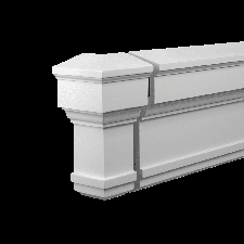 Фасадная лепнина внешний угол 4.81.012 Европласт