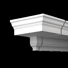 Фасадная лепнина торцевой элемент 4.01.133 Европласт