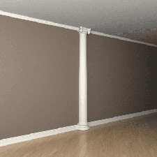 Интерьерная лепнина полуколонна 1.10.214 Европласт