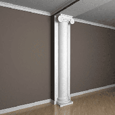 Фасадная лепнина полуколонна 4.10.205 Европласт