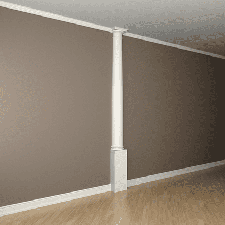 Интерьерная лепнина полуколонна 1.10.103 Европласт