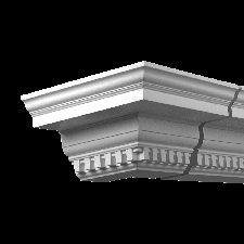 Фасадная лепнина внешний угол 4.31.312 Европласт