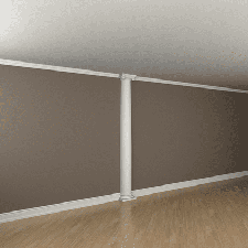 Интерьерная лепнина полуколонна 1.10.204 Европласт