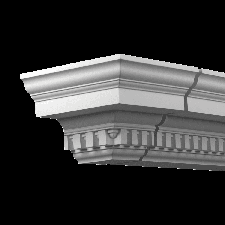 Фасадная лепнина торцевой элемент 4.31.232 Европласт