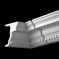 Фасадная лепнина внутренний угол 4.32.321 Европласт