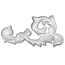 Интерьерная лепнина орнамент 1.60.023 Европласт