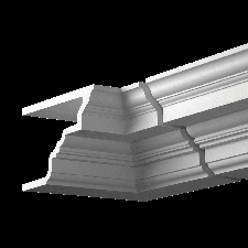 Фасадная лепнина внутренний угол 4.31.221 Европласт